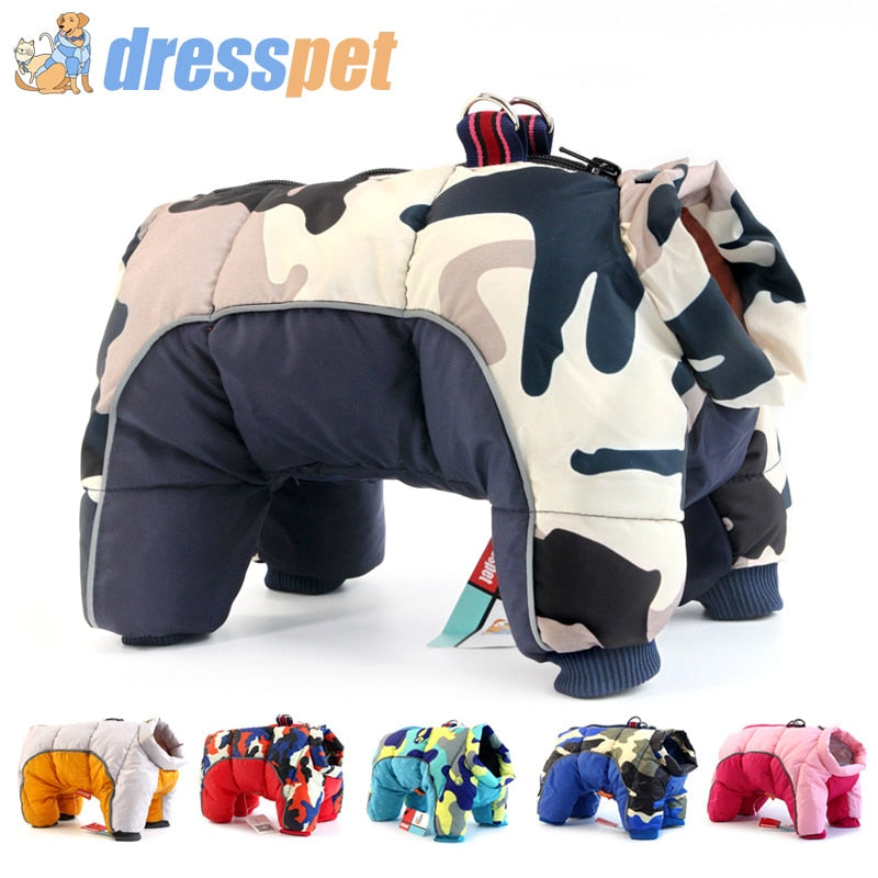 Winter Pet Dog Clothes Super Warm Jacket Cotton Coat Waterproof Snowsuit