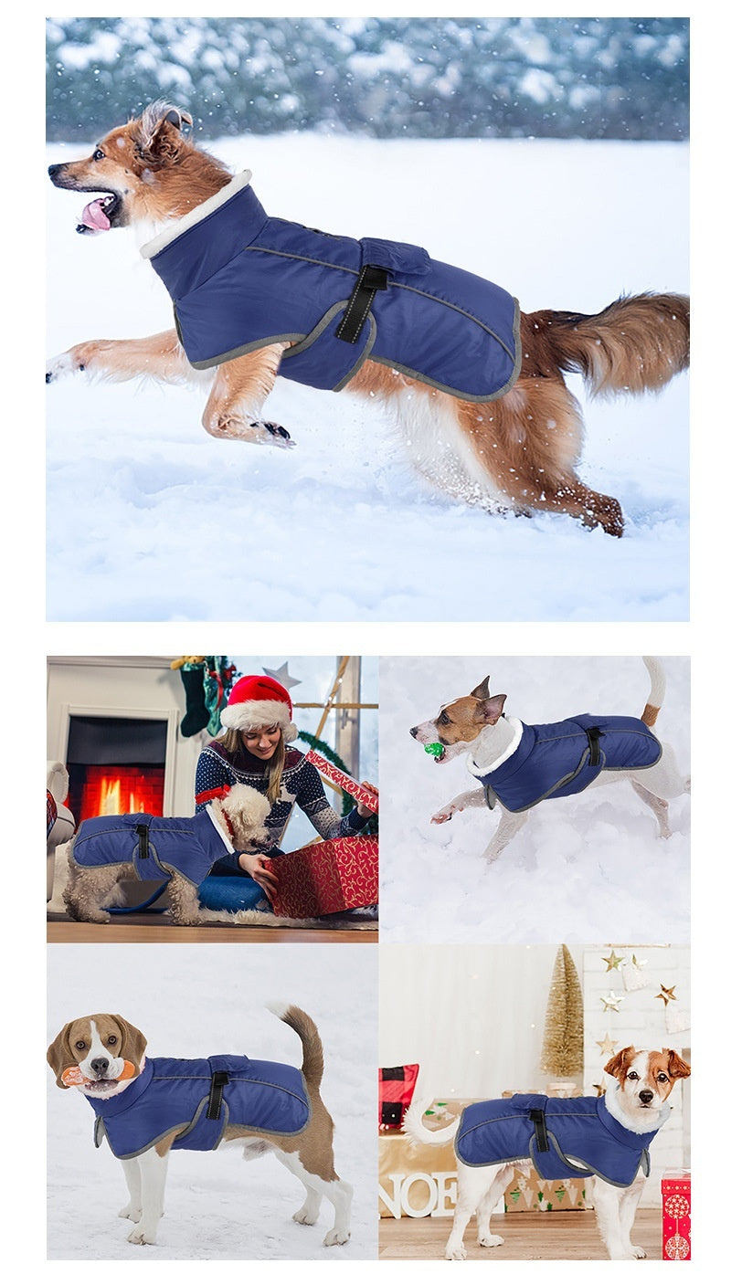 Pet Cotton-padded Coat Winter Large Dog Golden Retriever