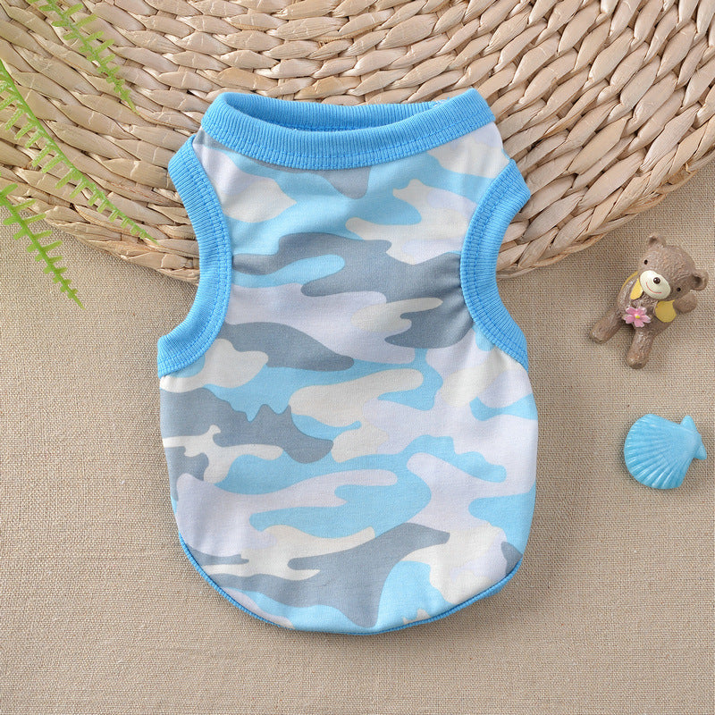 Floral Small Dog Teddy Milk Vest