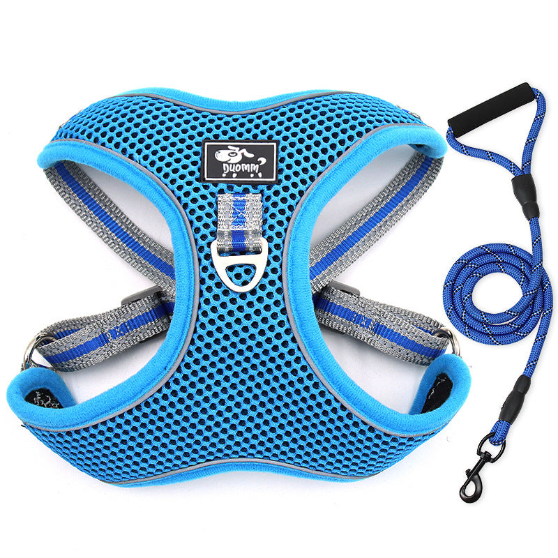 Large Dog Chest Strap Reflective Breathable Rope