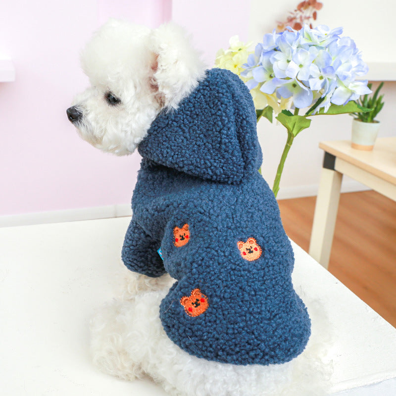 Winter Dog Cat Coat Warm Fleece Pet Clothes