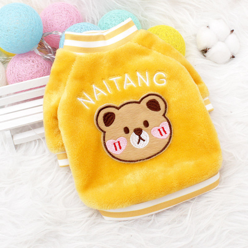 Dog clothes winter Teddy warm cotton coat