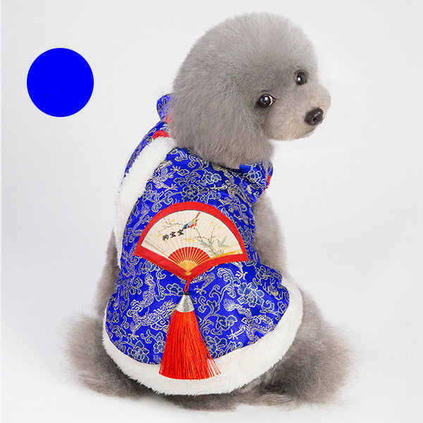 Pet Tang Costume Chinese Style Happy Dog