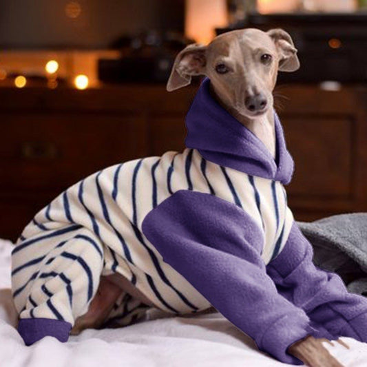 Shake the fleece stripe for dog winter