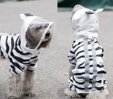 Pet dog raincoat