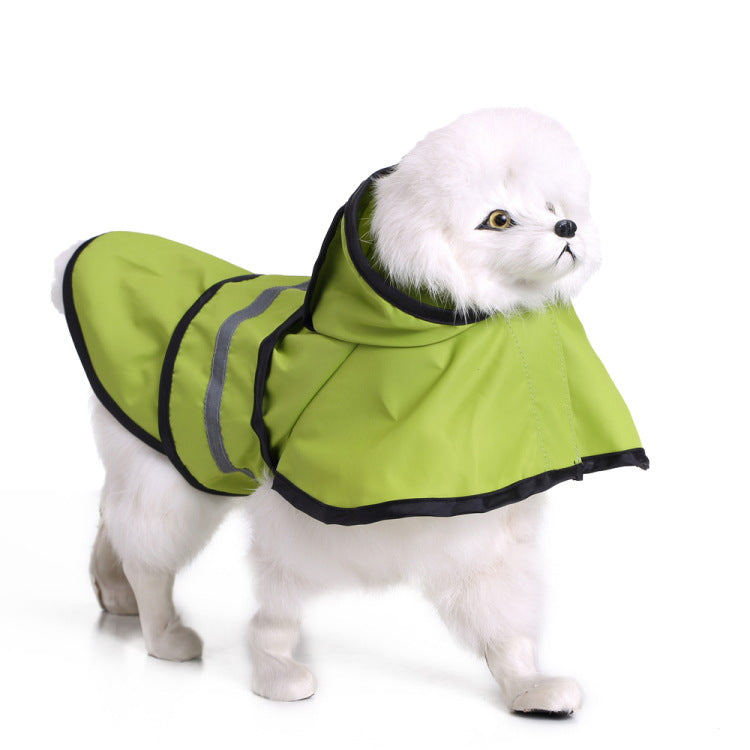 Dog clothes raincoat poncho