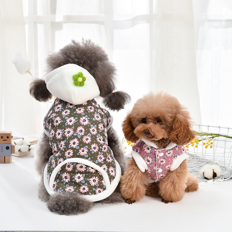 Daisy Coat Dog Clothes Two-legged Clothing