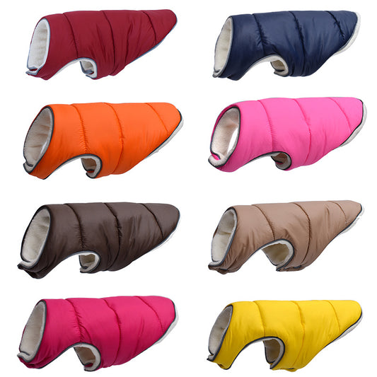 Pet Jacket Warm Winter Dog Clothes Reflective Puppy Clothing Vest