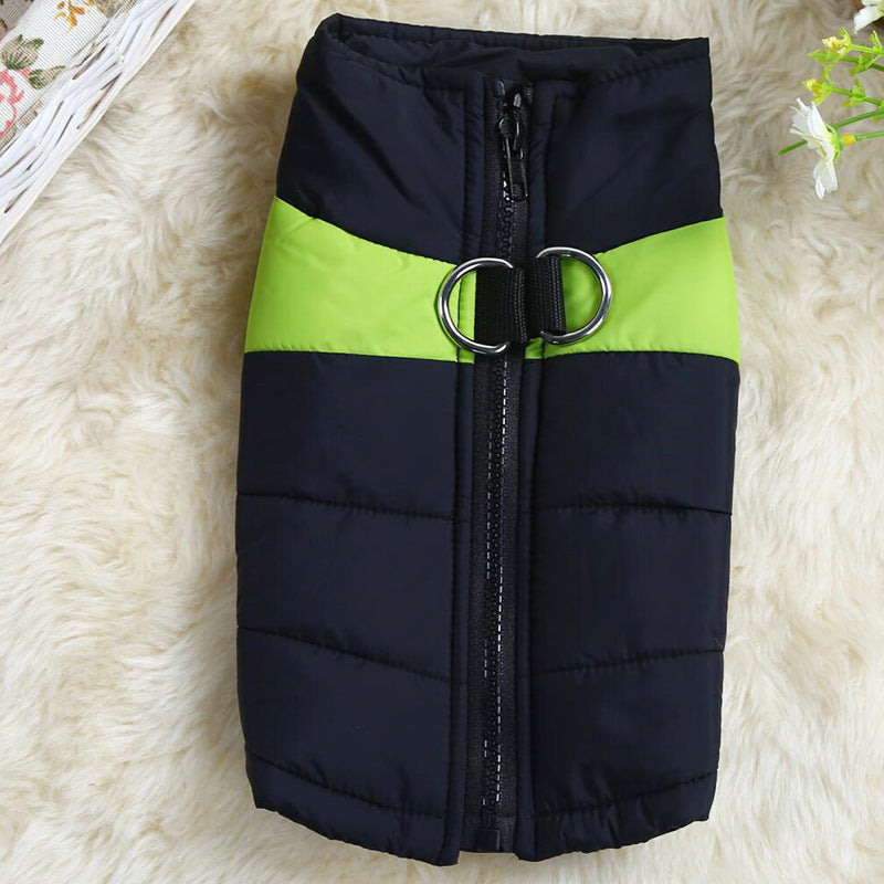 Autumn And Winter Pet Ski Suit Dog Outdoor Cotton Coat Vest