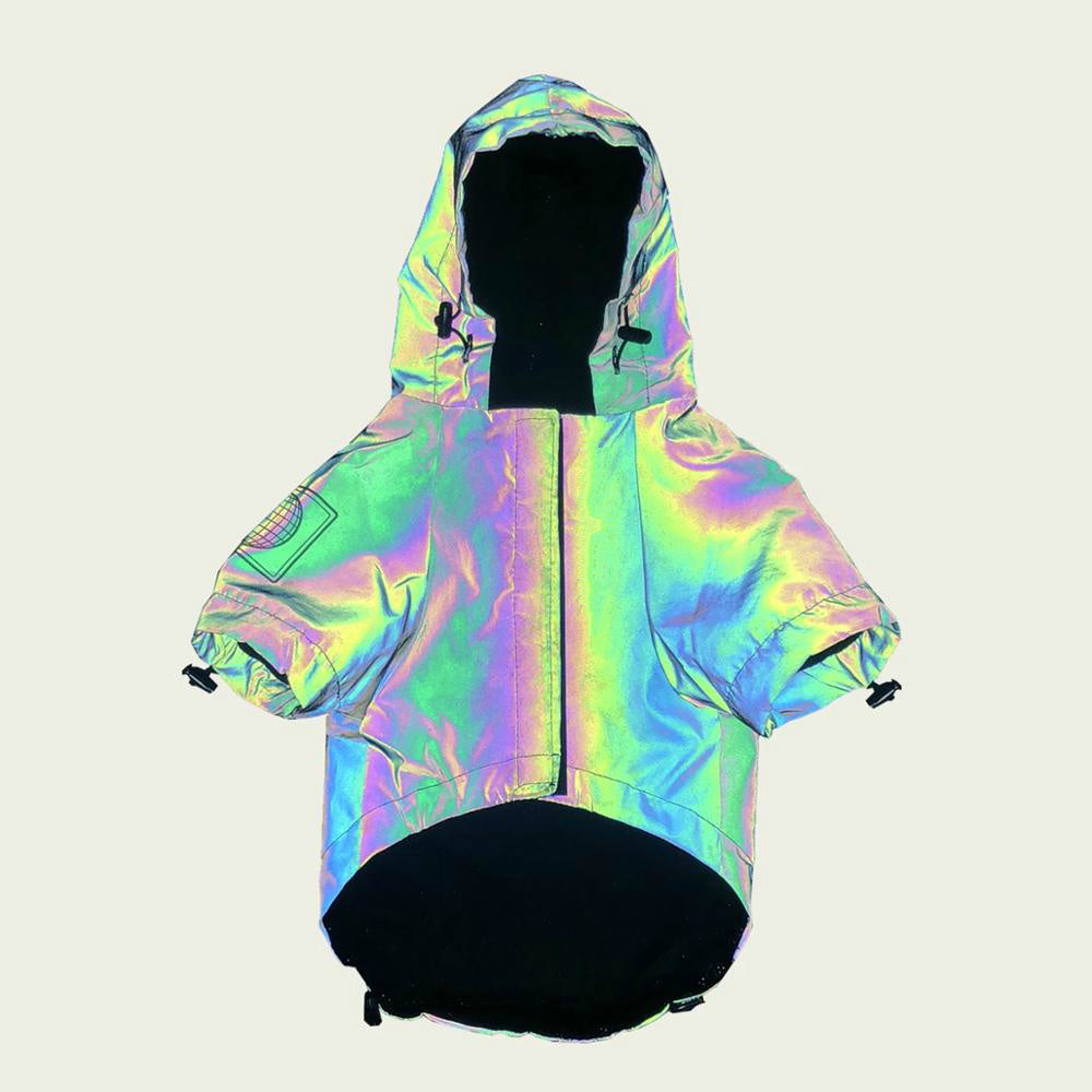 Dog Windbreaker Hoodie Reflective Clothes