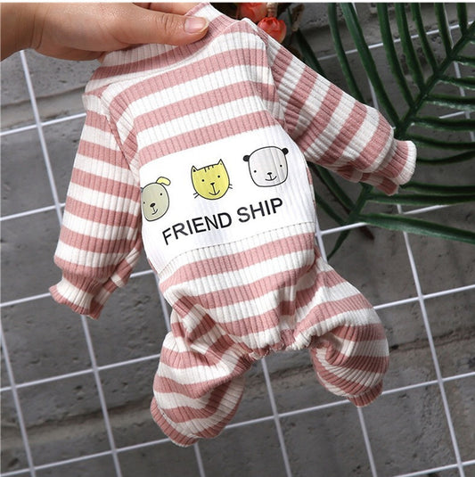 Pet Soft And Comfortable Home Clothes Small Dog Pajamas Base Coat