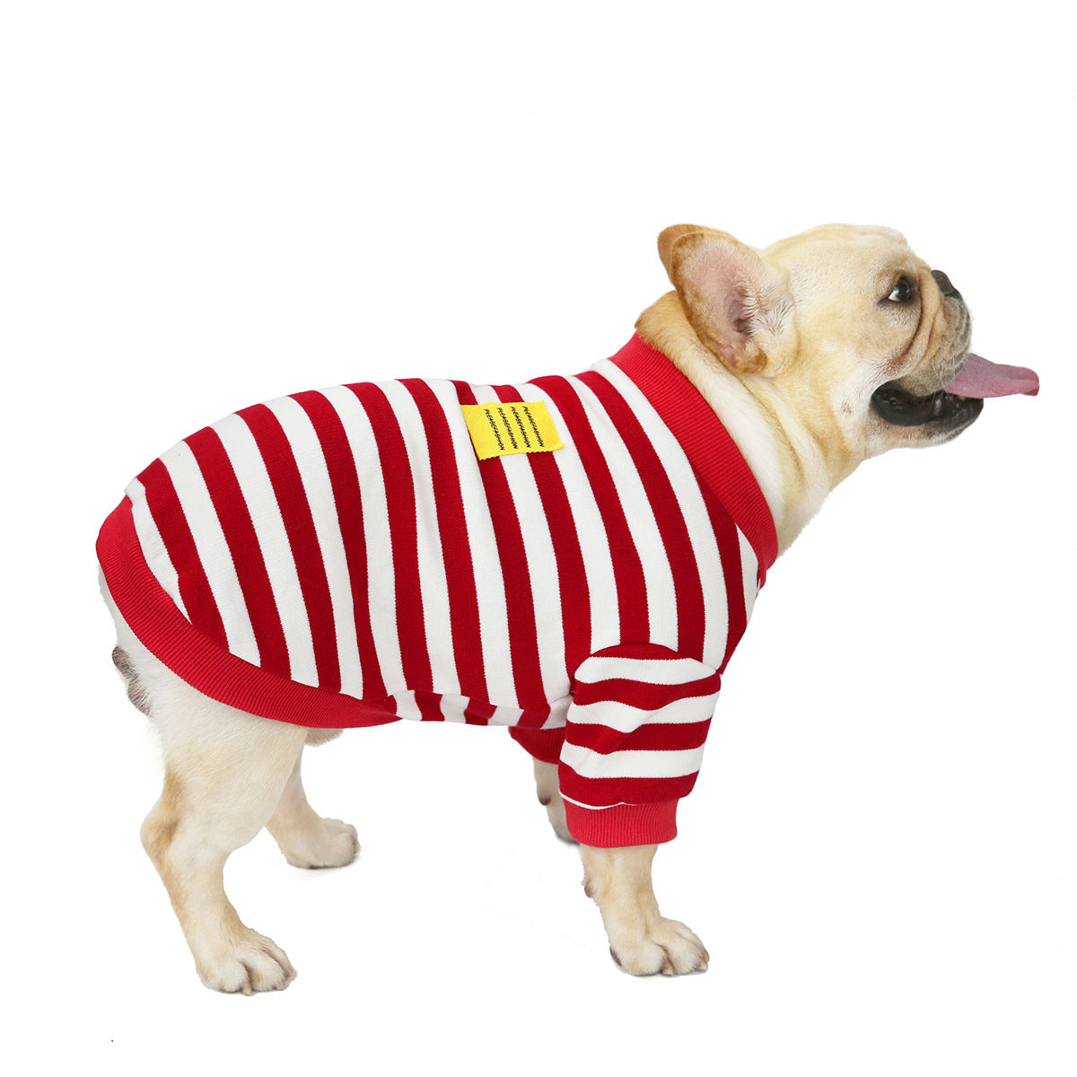 Law Fighting Fall Winter Coat Dog Clothes Clothing Striped Bullfighting Sweater