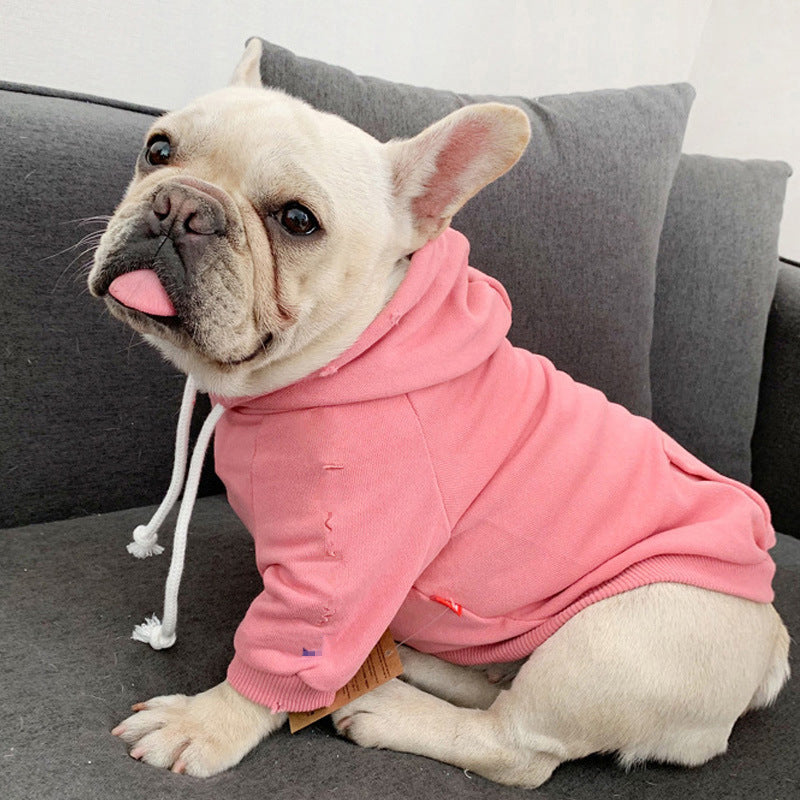 Small Dog Trendy Brand Plus Fleece Hooded Sweater