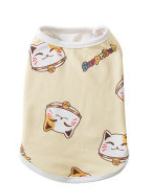 Spring and summer new pet vest full of cute little dinosaur cat clothes