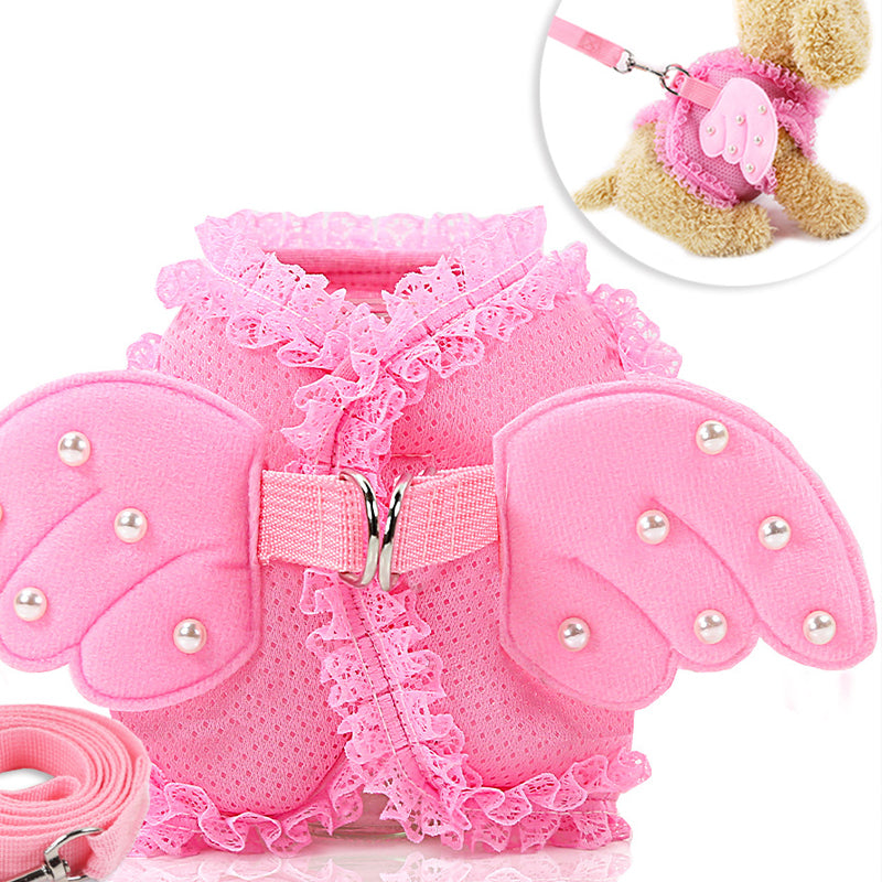 Pearl Angel Pet Chest Harness Traction Belt