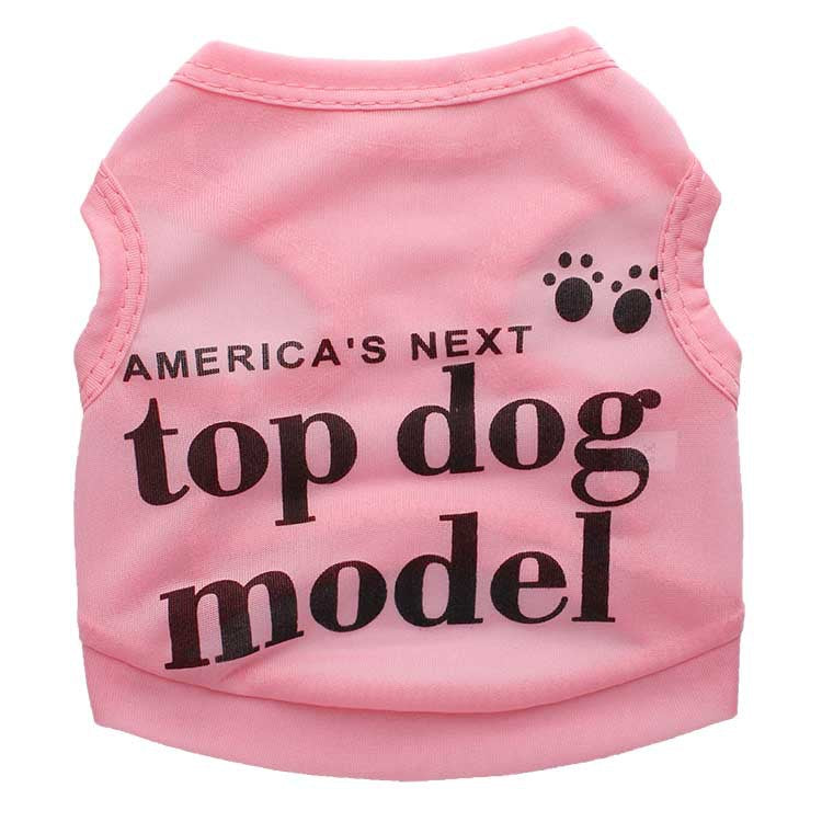 All-Polyester Ultra-Thin Breathable Super Model Small Dog Pet Vest Spring And Summer