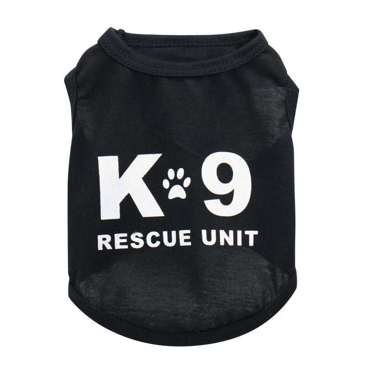 Dog Clothes Spring and Autumn thin Section Breathable Cartoon Vest