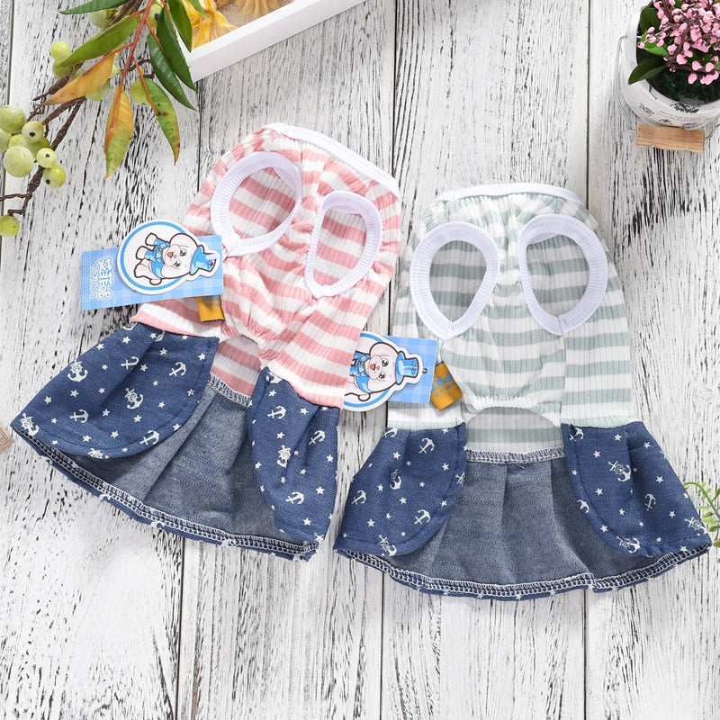 Spring And Summer Style Vest Dress Pet Dog Clothing