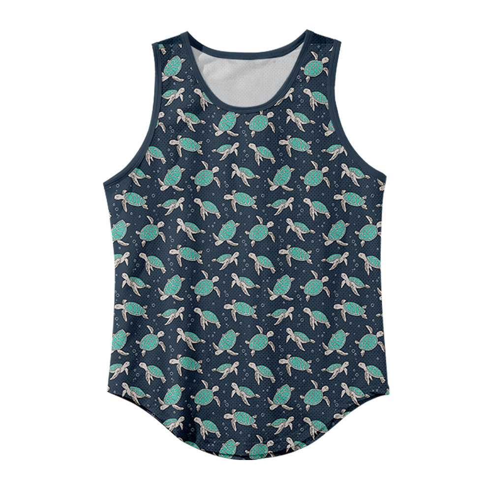 3D Digital Printing Casual Loose Sports Vest