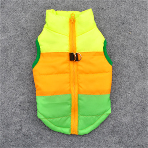 Padded  Jacket Waistcoat Vest, Chemical Fiber Cotton, Traction Buckle