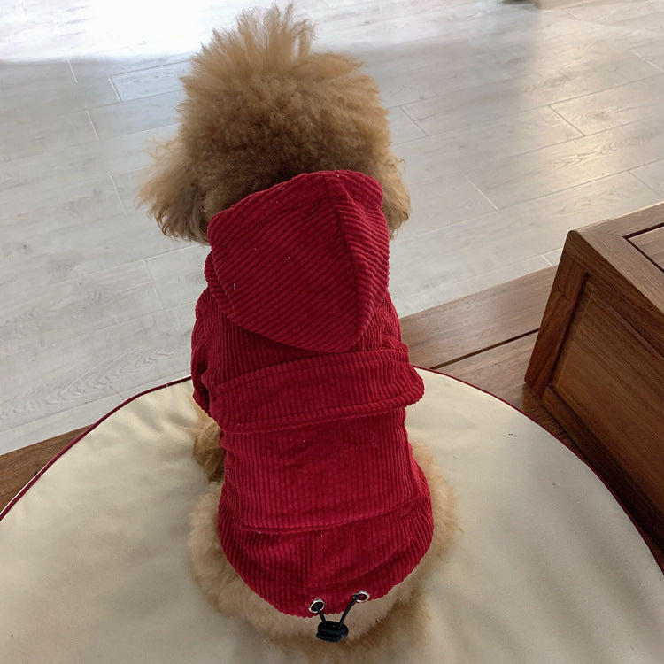 Pet Parent-Child Corduroy Coat For Cats And Dogs  Clothes