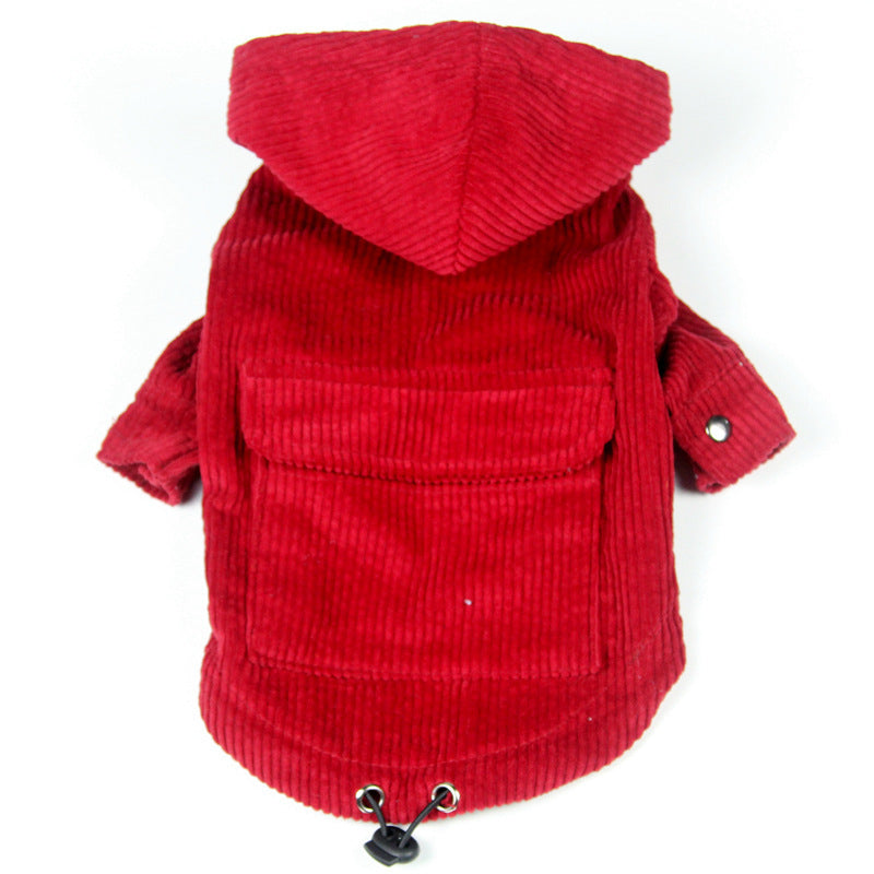 Pet Parent-Child Corduroy Coat For Cats And Dogs  Clothes