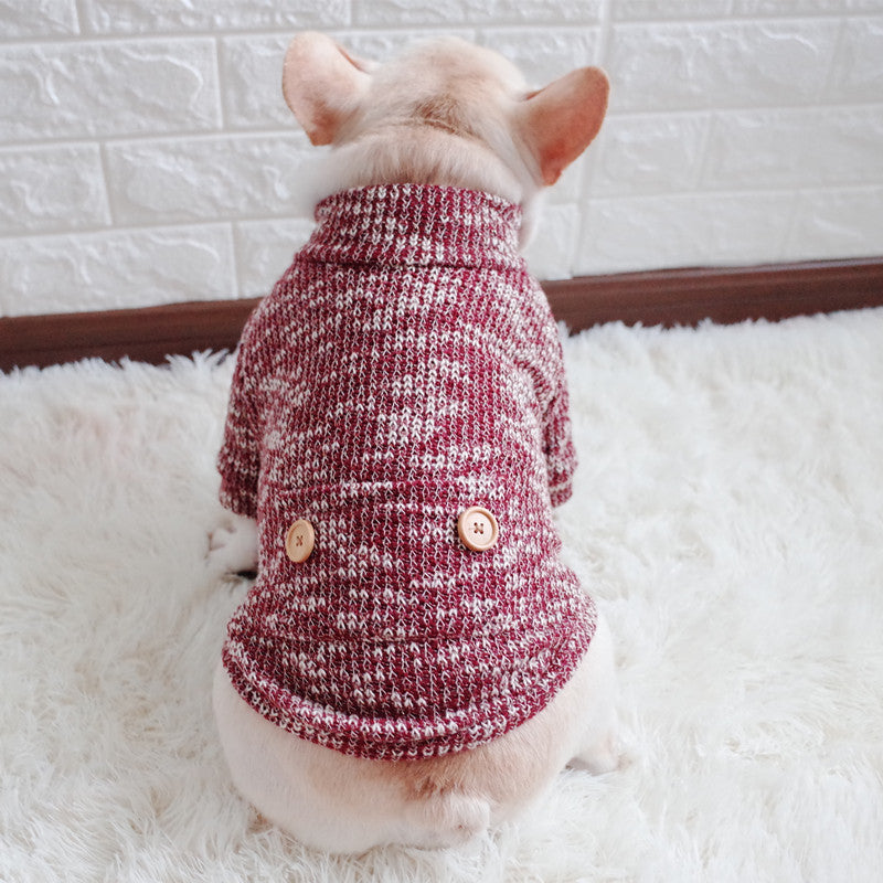 Dog Winter Sweater Turtleneck Sweater Keep Warm