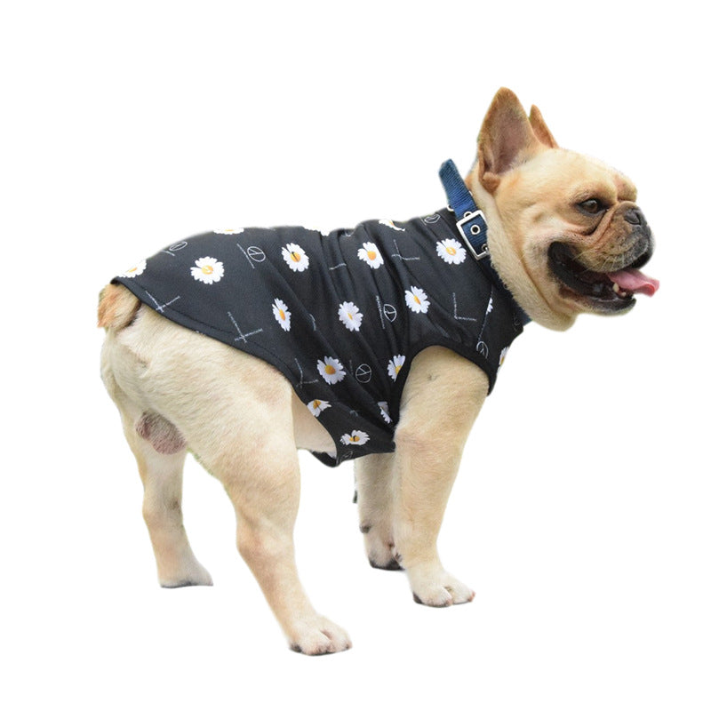 Dog Clothes Summer Daisy Pet Vest Cool And Breathable Small Dog Pet Clothes