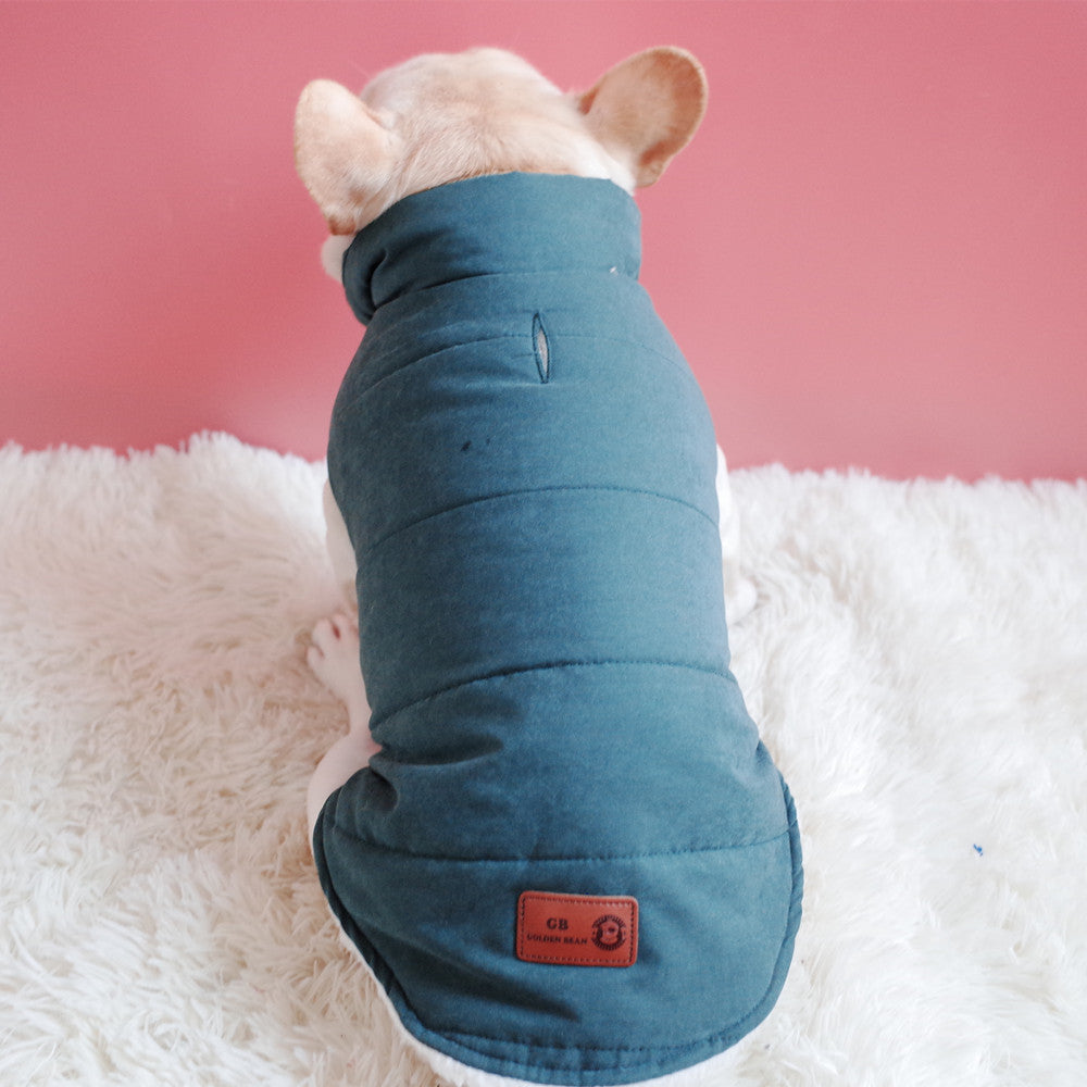 Pet Clothes, Dog Winter Clothes, Thickened Plus Velvet Vest