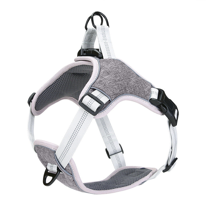 Adjustable Reflective Chest And Back For Pets Going Out