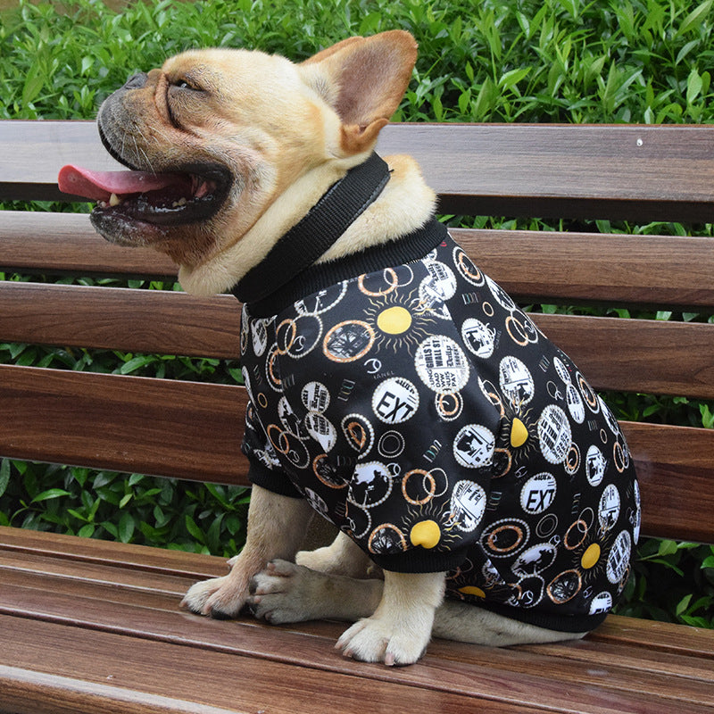 Printed Pet Clothes Spring And Autumn Dog Clothes Dog Clothes Pet Clothes