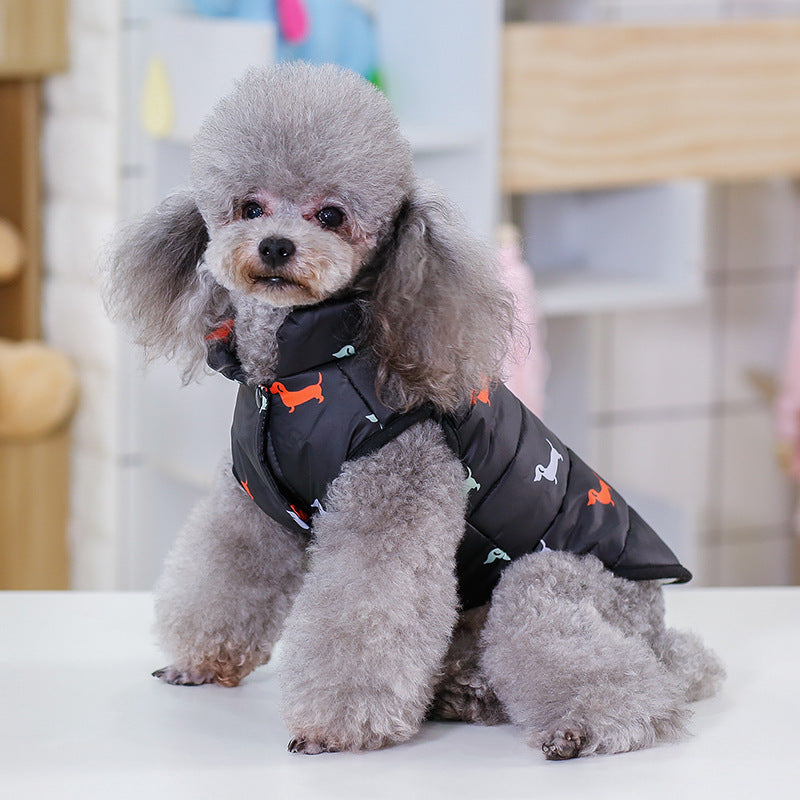 Pet clothes dog padded vest