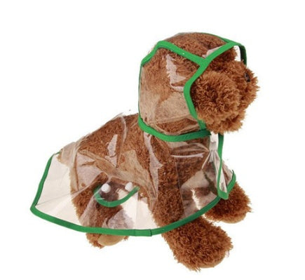 1Pc Transparent Waterproof Dog Clothes Transparent Rain Coat