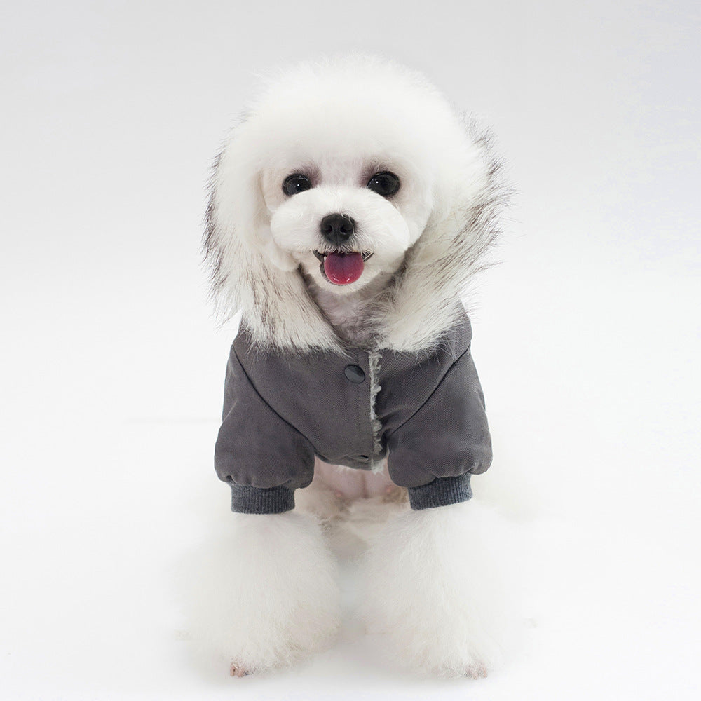 Autumn and winter dog cotton coat pet cotton vest