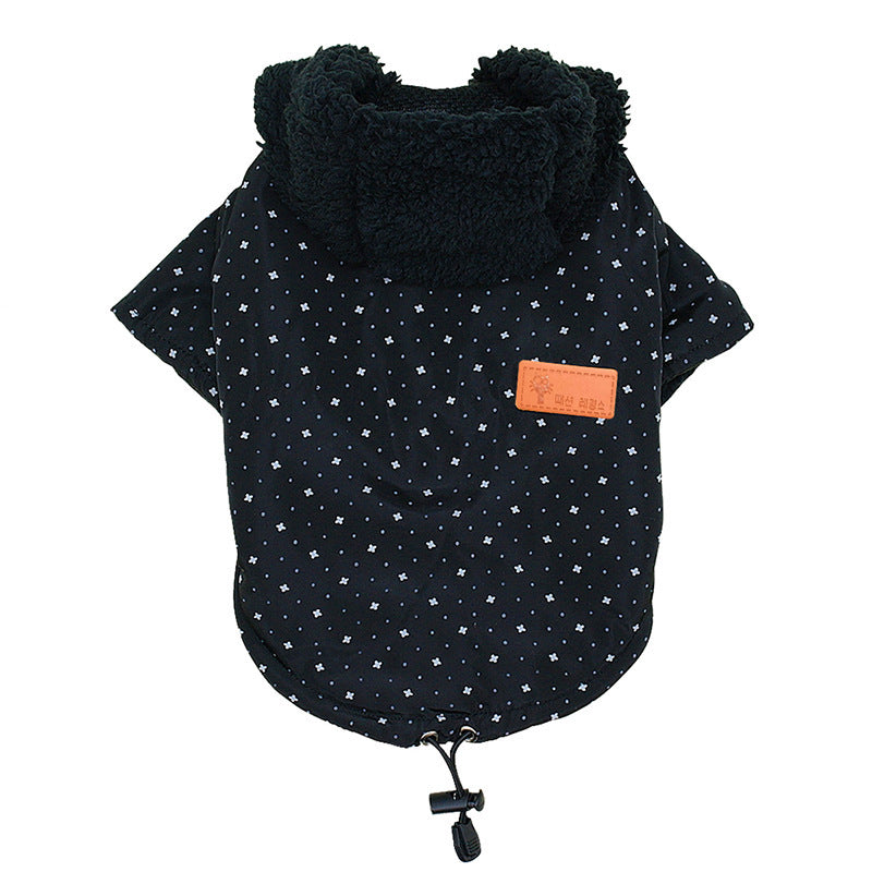 Warm Coat Padded Hooded Pet Dog Clothes