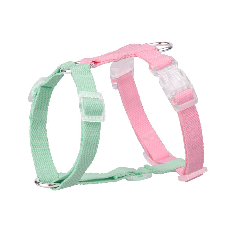 Color-coded Pet Leash Anti-breakaway Pet Chest Strap