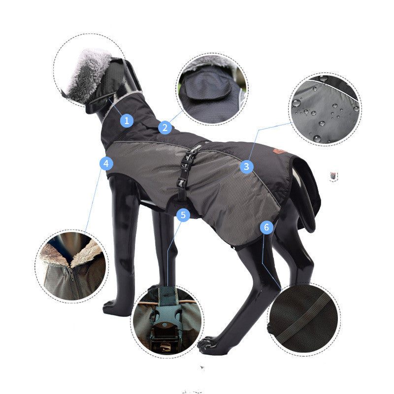 Waterproof dog raincoat