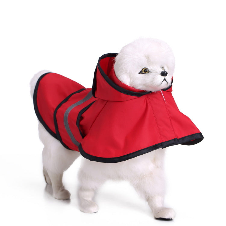 Dog clothes raincoat poncho