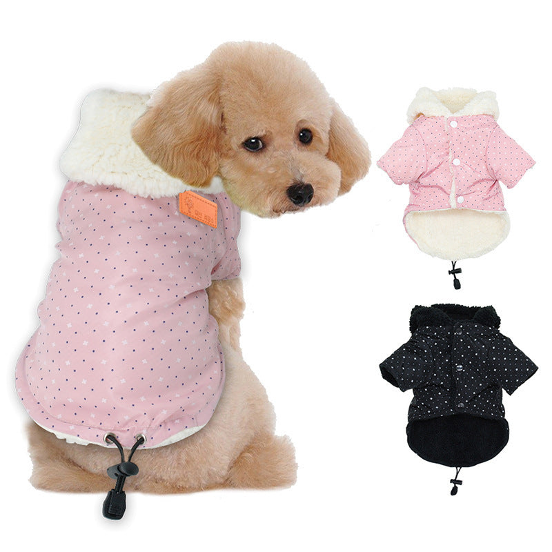 Warm Coat Padded Hooded Pet Dog Clothes