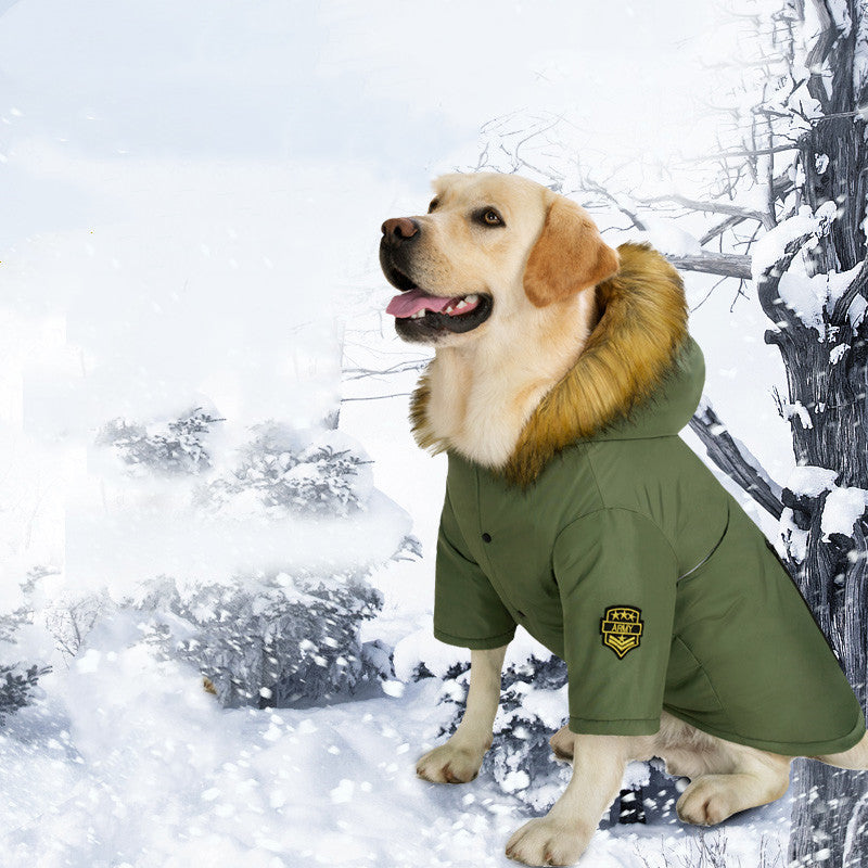 Dog Clothes Autumn And Winter Large Dog Down Jacket