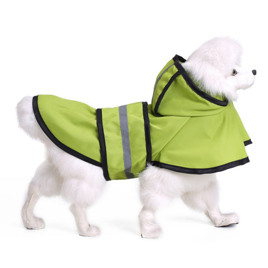 Dog clothes raincoat poncho