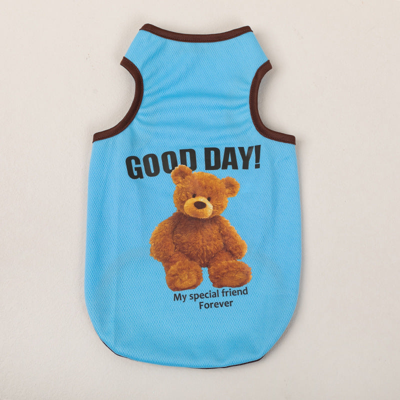 Breathable Thin Pet Clothes Summer Puppy Clothes Cat Clothes Dog Vest