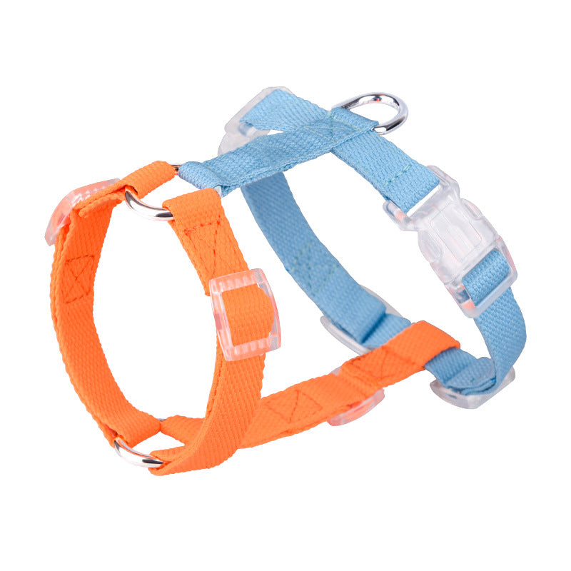 Color-coded Pet Leash Anti-breakaway Pet Chest Strap