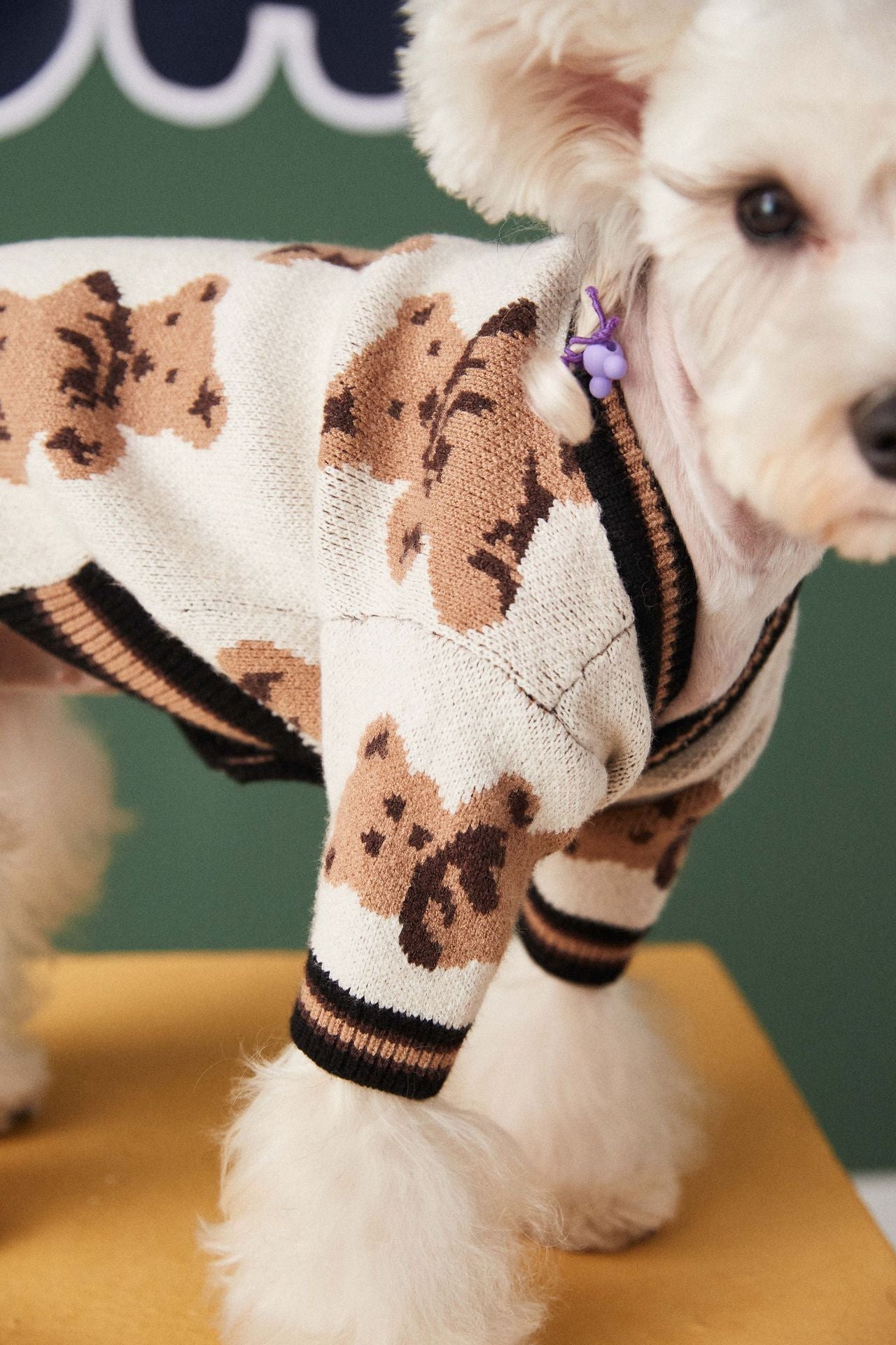 Dog Cat Sweater Preppy Style V-neck Striped Vest Pet Puppy