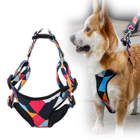 Dog's chest harness traction rope