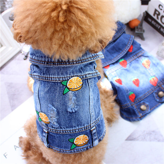 Cowboy Vest Teddy Bichon Pomeranian Cat Dog Clothes