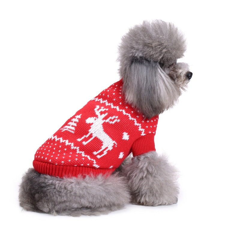 Christmas Warm Soft Pet Clothes Sweater Multiple Styles