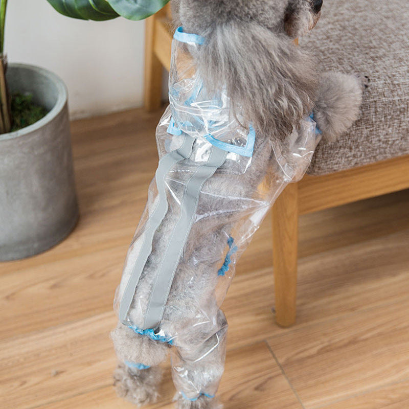 Pet dog raincoat