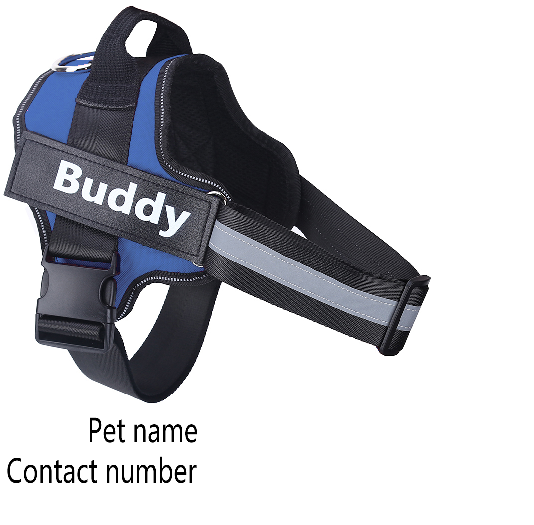 Personalized Dog Harness NO PULL Reflective Breathable Adjustable Harness