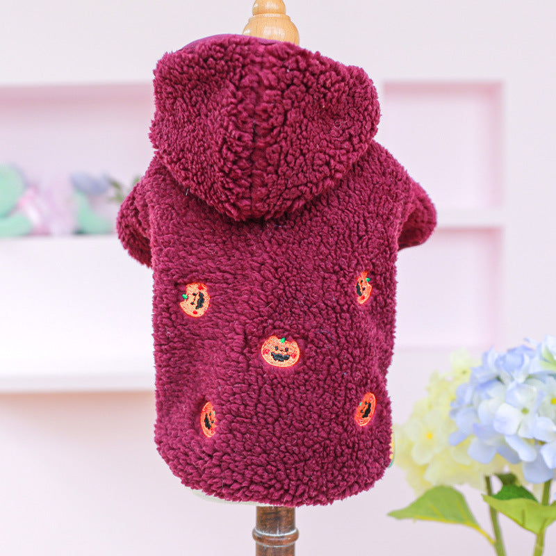 Winter Dog Cat Coat Warm Fleece Pet Clothes